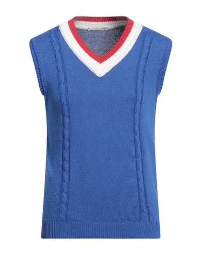 Grey Daniele Alessandrini Man Sweater Azure Size 38 Cotton, Acrylic In Blue