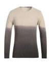 Grey Daniele Alessandrini Man Sweater Beige Size 40 Polyamide, Viscose, Wool, Cashmere In Beige
