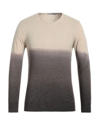 Grey Daniele Alessandrini Man Sweater Beige Size 40 Polyamide, Viscose, Wool, Cashmere