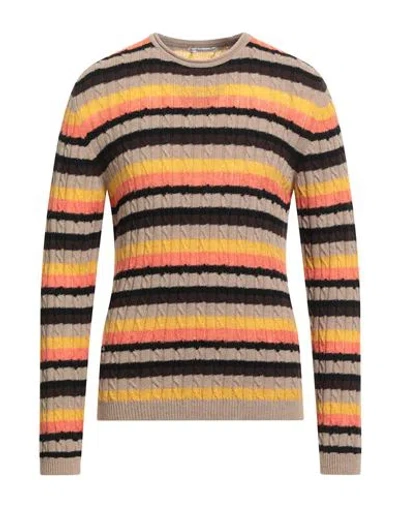 Grey Daniele Alessandrini Man Sweater Beige Size 42 Wool, Polyamide, Mohair Wool