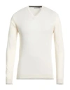 Grey Daniele Alessandrini Man Sweater Beige Size 44 Cotton