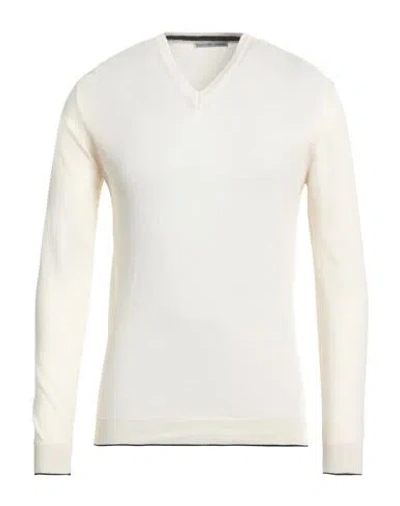 Grey Daniele Alessandrini Man Sweater Beige Size 44 Cotton