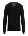 Grey Daniele Alessandrini Man Sweater Black Size 38 Cotton