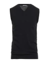Grey Daniele Alessandrini Man Sweater Black Size 42 Wool, Polyamide