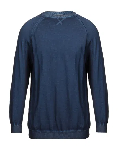 Grey Daniele Alessandrini Sweaters In Blue