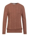 Grey Daniele Alessandrini Man Sweater Brown Size 38 Acrylic, Wool, Alpaca Wool In Brown
