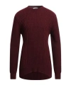 Grey Daniele Alessandrini Man Sweater Burgundy Size 42 Acrylic, Viscose, Wool, Alpaca Wool In Red