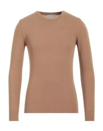 Grey Daniele Alessandrini Man Sweater Camel Size 36 Wool, Polyamide In Beige