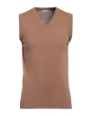 Grey Daniele Alessandrini Man Sweater Camel Size 38 Wool, Polyamide In Beige