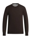 Grey Daniele Alessandrini Man Sweater Dark Brown Size 36 Wool