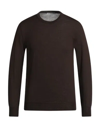 Grey Daniele Alessandrini Man Sweater Dark Brown Size 36 Wool