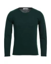 Grey Daniele Alessandrini Man Sweater Dark Green Size 38 Wool, Polyamide, Viscose, Cashmere In Green