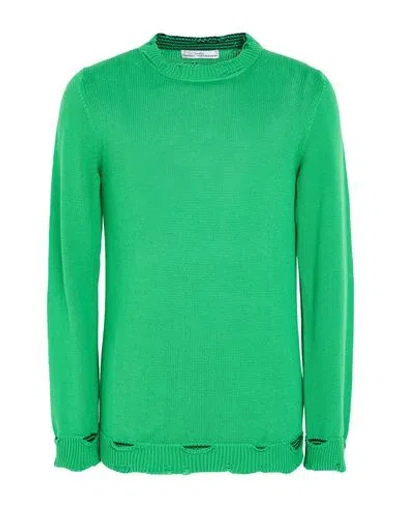 Grey Daniele Alessandrini Man Sweater Green Size 40 Cotton