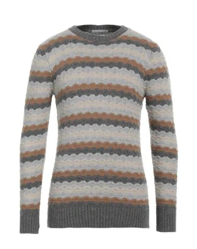Grey Daniele Alessandrini Man Sweater Grey Size 38 Wool, Polyamide