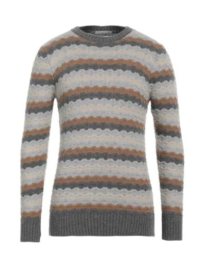 Grey Daniele Alessandrini Man Sweater Grey Size 44 Wool, Polyamide