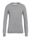 Grey Daniele Alessandrini Man Sweater Grey Size 38 Wool, Silk In Grey