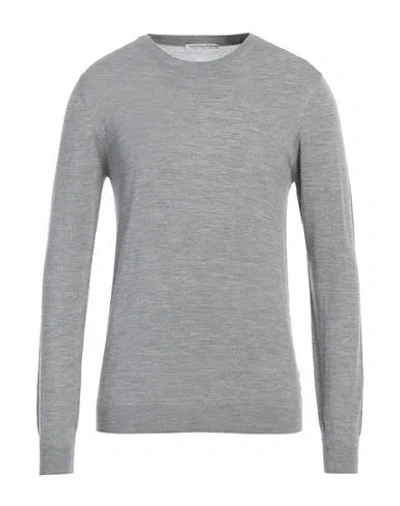 Grey Daniele Alessandrini Man Sweater Grey Size 38 Wool, Silk