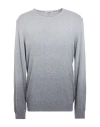 Grey Daniele Alessandrini Man Sweater Grey Size 44 Polyamide, Viscose, Wool, Cashmere In Gray