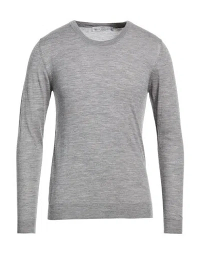 Grey Daniele Alessandrini Man Sweater Grey Size M Merino Wool In Gray