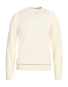 Grey Daniele Alessandrini Man Sweater Ivory Size 38 Wool In Neutral
