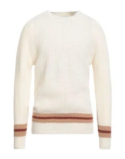 Grey Daniele Alessandrini Man Sweater Ivory Size 40 Wool, Polyamide In White