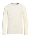 Grey Daniele Alessandrini Man Sweater Ivory Size 42 Wool, Polyamide In White