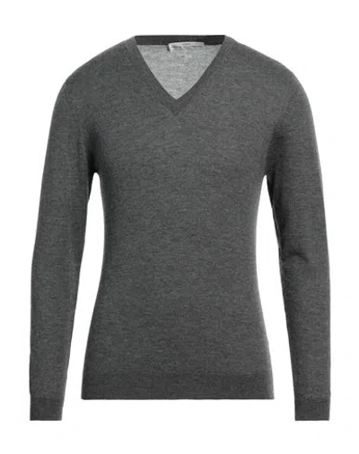 Grey Daniele Alessandrini Man Sweater Lead Size M Wool
