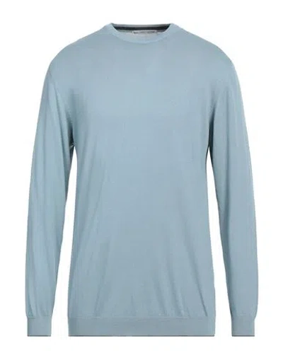 Grey Daniele Alessandrini Man Sweater Light Blue Size 44 Cotton