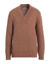 Grey Daniele Alessandrini Man Sweater Light Brown Size 42 Acrylic, Wool