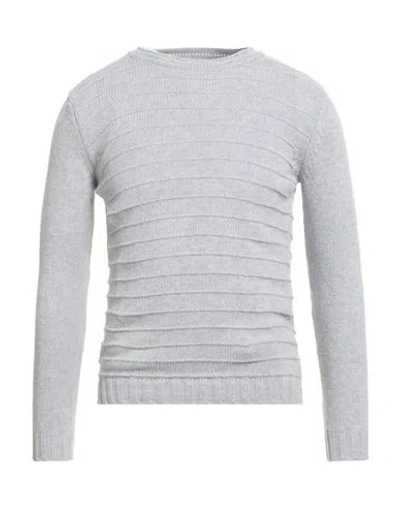 Grey Daniele Alessandrini Man Sweater Light Grey Size 38 Linen, Polyamide In Gray