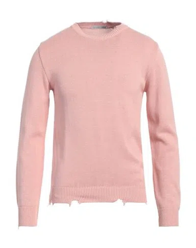 Grey Daniele Alessandrini Man Sweater Light Pink Size 36 Cotton In Pink
