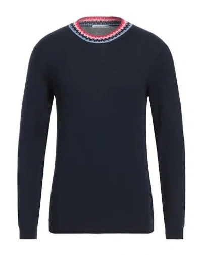 Grey Daniele Alessandrini Man Sweater Midnight Blue Size 38 Cotton