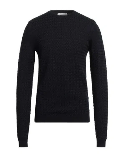 Grey Daniele Alessandrini Man Sweater Midnight Blue Size 44 Wool, Polyamide