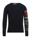 Grey Daniele Alessandrini Man Sweater Midnight Blue Size 40 Wool, Polyamide