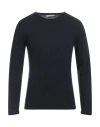 Grey Daniele Alessandrini Man Sweater Midnight Blue Size 42 Wool, Polyamide, Viscose, Cashmere In Blue