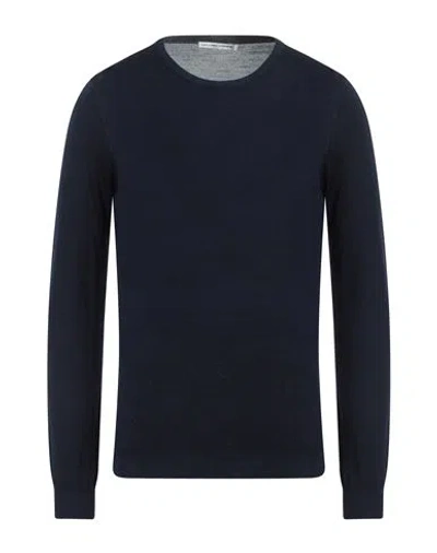 Grey Daniele Alessandrini Man Sweater Midnight Blue Size 44 Wool
