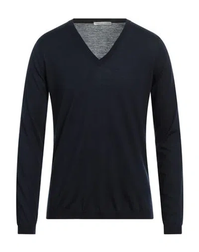 Grey Daniele Alessandrini Man Sweater Midnight Blue Size 40 Wool