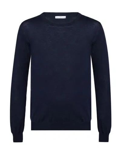 Grey Daniele Alessandrini Man Sweater Midnight Blue Size Xxl Merino Wool