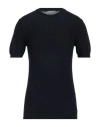 Grey Daniele Alessandrini Man Sweater Navy Blue Size 38 Cotton