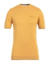 Grey Daniele Alessandrini Man Sweater Ocher Size 38 Cotton In Yellow