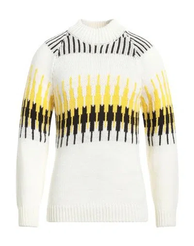 Grey Daniele Alessandrini Man Sweater Off White Size 44 Acrylic, Viscose, Wool, Alpaca Wool
