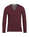 Grey Daniele Alessandrini Man Sweater Plum Size 38 Wool, Viscose, Polyamide, Cashmere In Purple