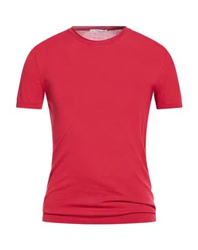 Grey Daniele Alessandrini Man Sweater Red Size 38 Cotton