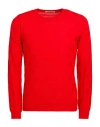 Grey Daniele Alessandrini Man Sweater Red Size 40 Wool