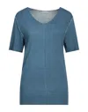 Grey Daniele Alessandrini Sweaters In Blue