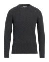 Grey Daniele Alessandrini Man Sweater Charcoal Size 38 Wool, Polyamide