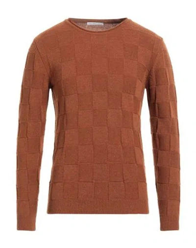 Grey Daniele Alessandrini Man Sweater Tan Size 38 Wool, Polyamide In Brown