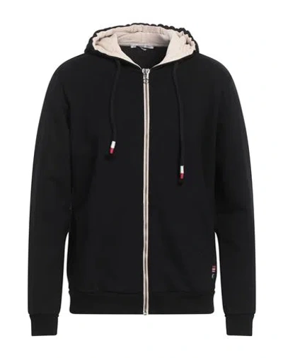 Grey Daniele Alessandrini Man Sweatshirt Black Size Xl Cotton