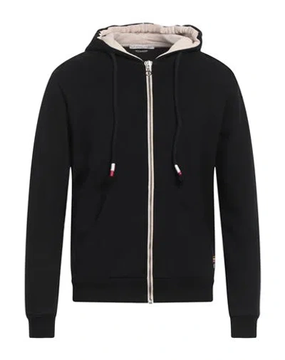 Grey Daniele Alessandrini Man Sweatshirt Black Size Xxl Cotton