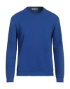 Grey Daniele Alessandrini Man Sweatshirt Blue Size M Cotton In Blue